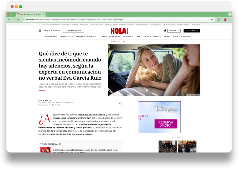 Qué-dice-de-ti-que-te-sientas-incómoda-cuando-hay-silencios,-según-la-experta-en-comunicación-no-verbal-Eva-García-Ruiz